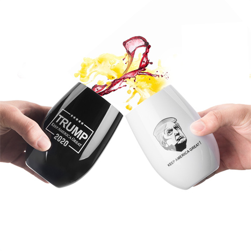 黑白塑料紅酒杯